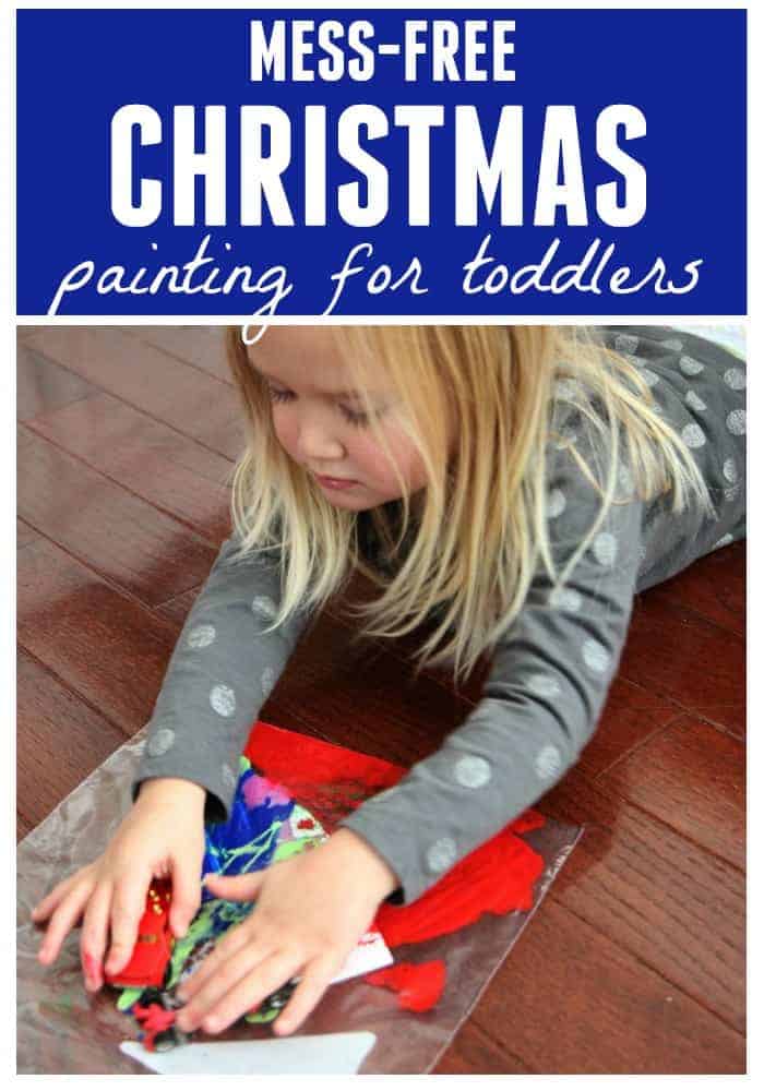 Mess-Free Christmas Painting - Toddler Approved